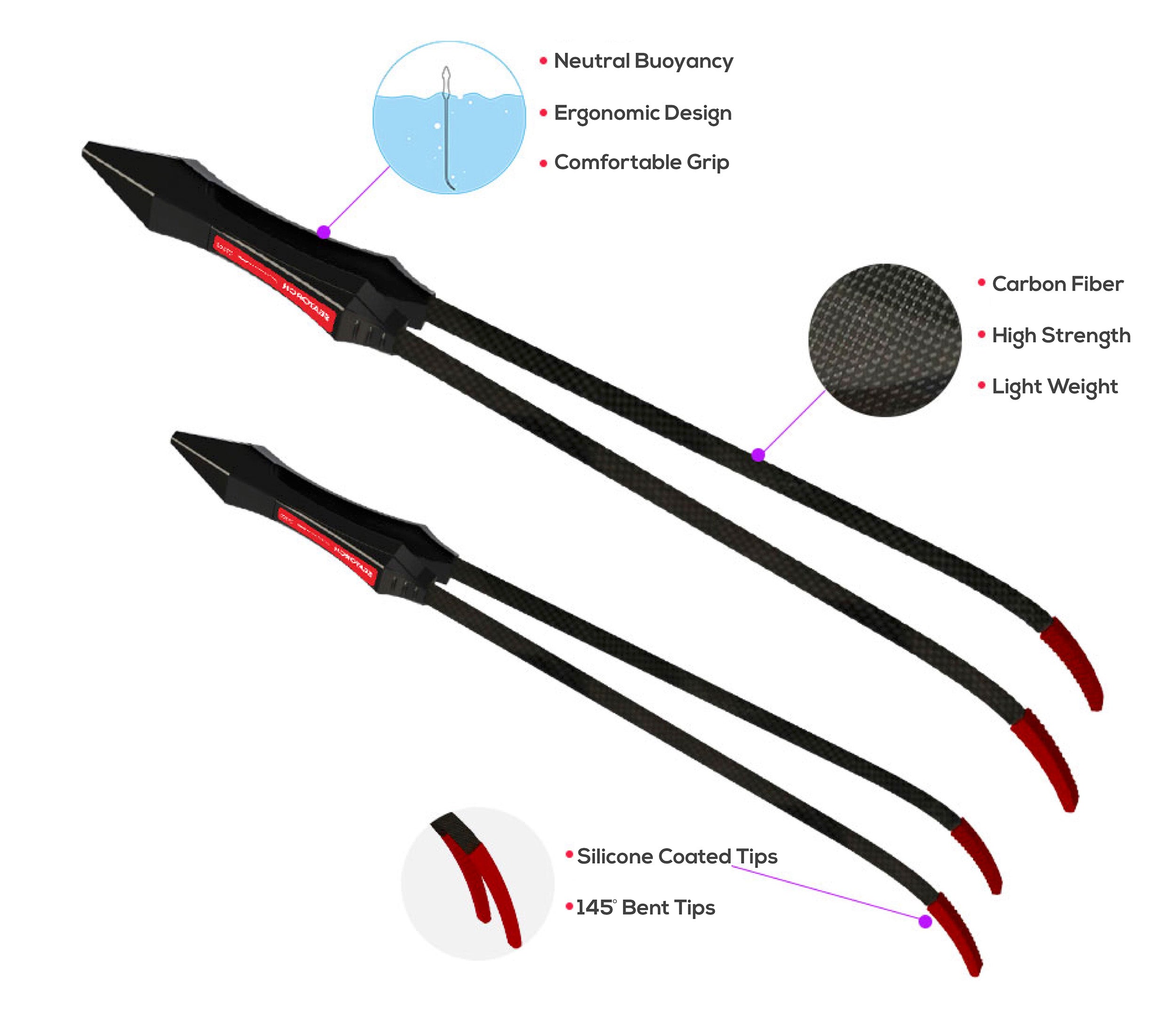Carbon Fiber Aquarium Tweezers CT-100