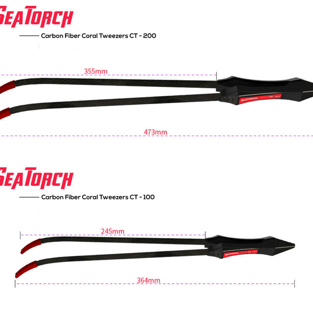 Carbon Fiber Aquarium Tweezers CT-100