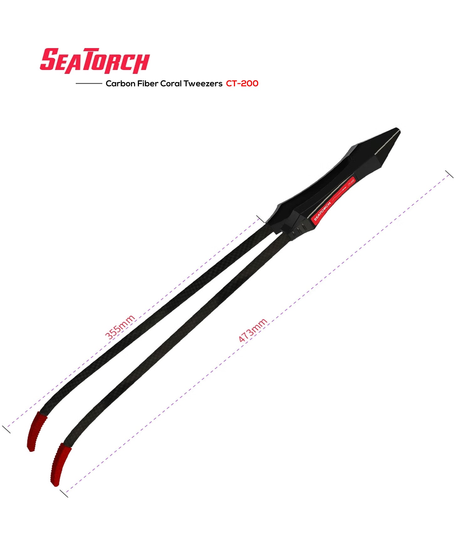 Carbon Fiber Aquarium Tweezers CT-200