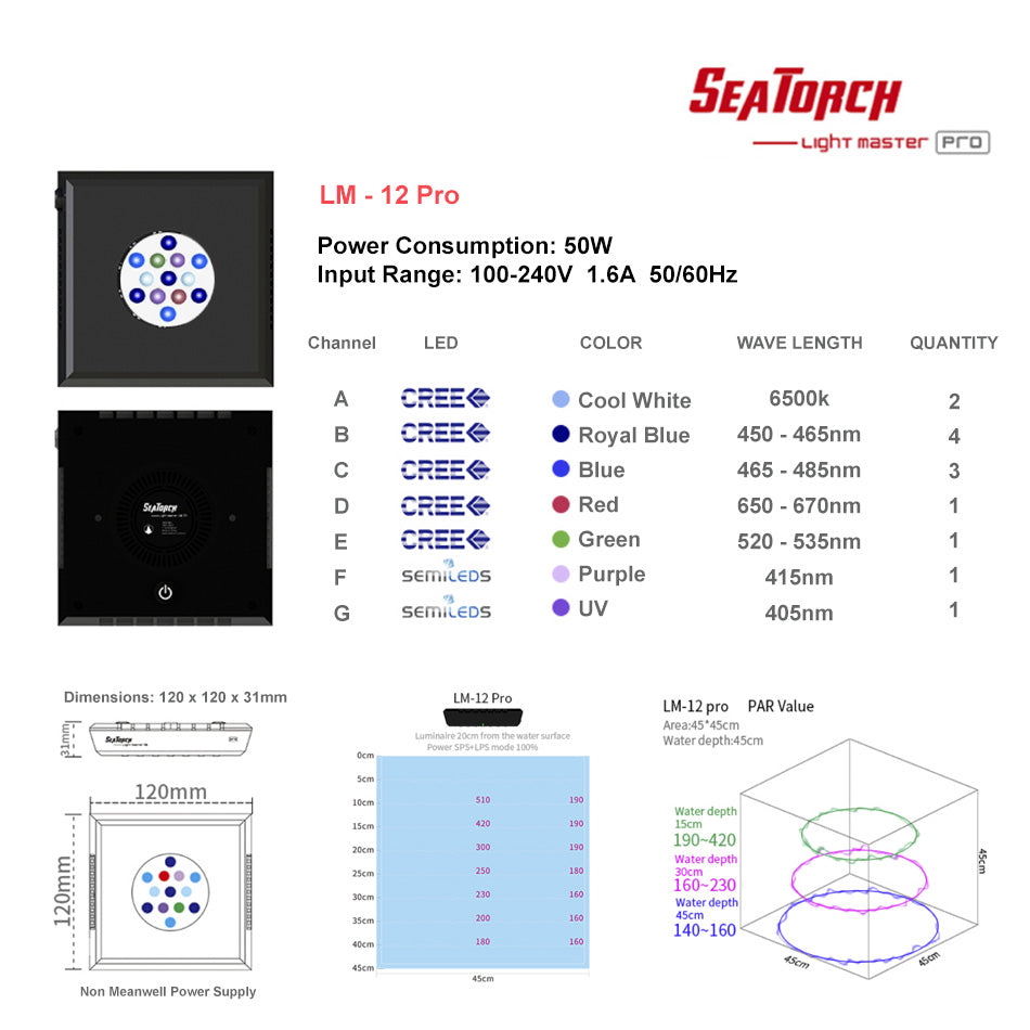 Light Master LM-12 Pro LED Light