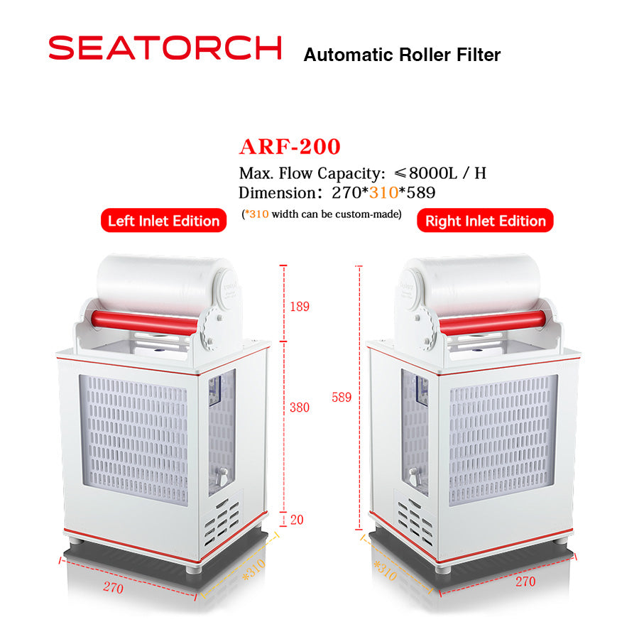 Automatic Roller Filter (Left Inlet Version)