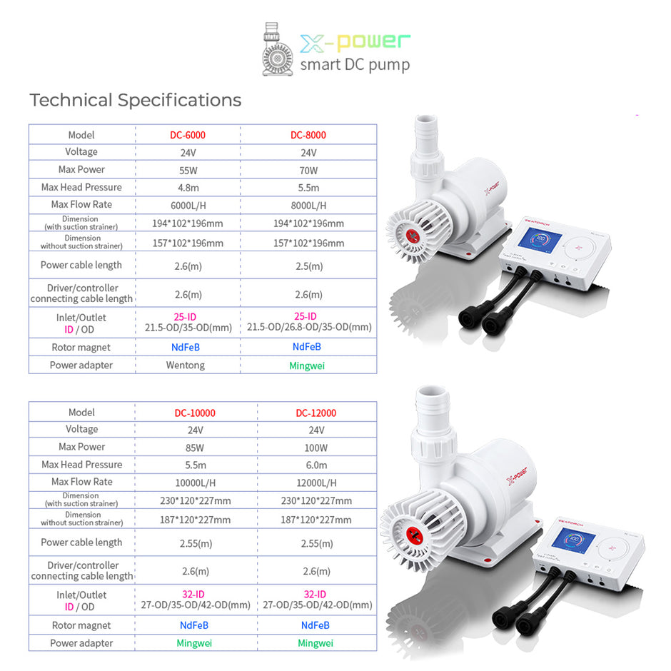 X-POWER Smart DC Pump 6000