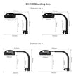 aquarium light mounting arm, reef tank light bracket, LM25 Pro mounting system, aquarium LED light holder, rimless tank light mount, marine aquarium lighting accessory, Seatorch mounting arm, reef aquarium light support
