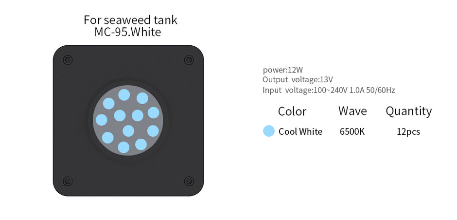Mini Color LED Light - MC95 White