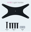X-15 Light Holder, LM-15 Pro mount, LM-25 Pro light holder, Seatorch light mount, aquarium light bracket, reef light mounting clamp, marine aquarium lighting accessory, LED aquarium light holder, Flying Wing System, reef tank light mount
